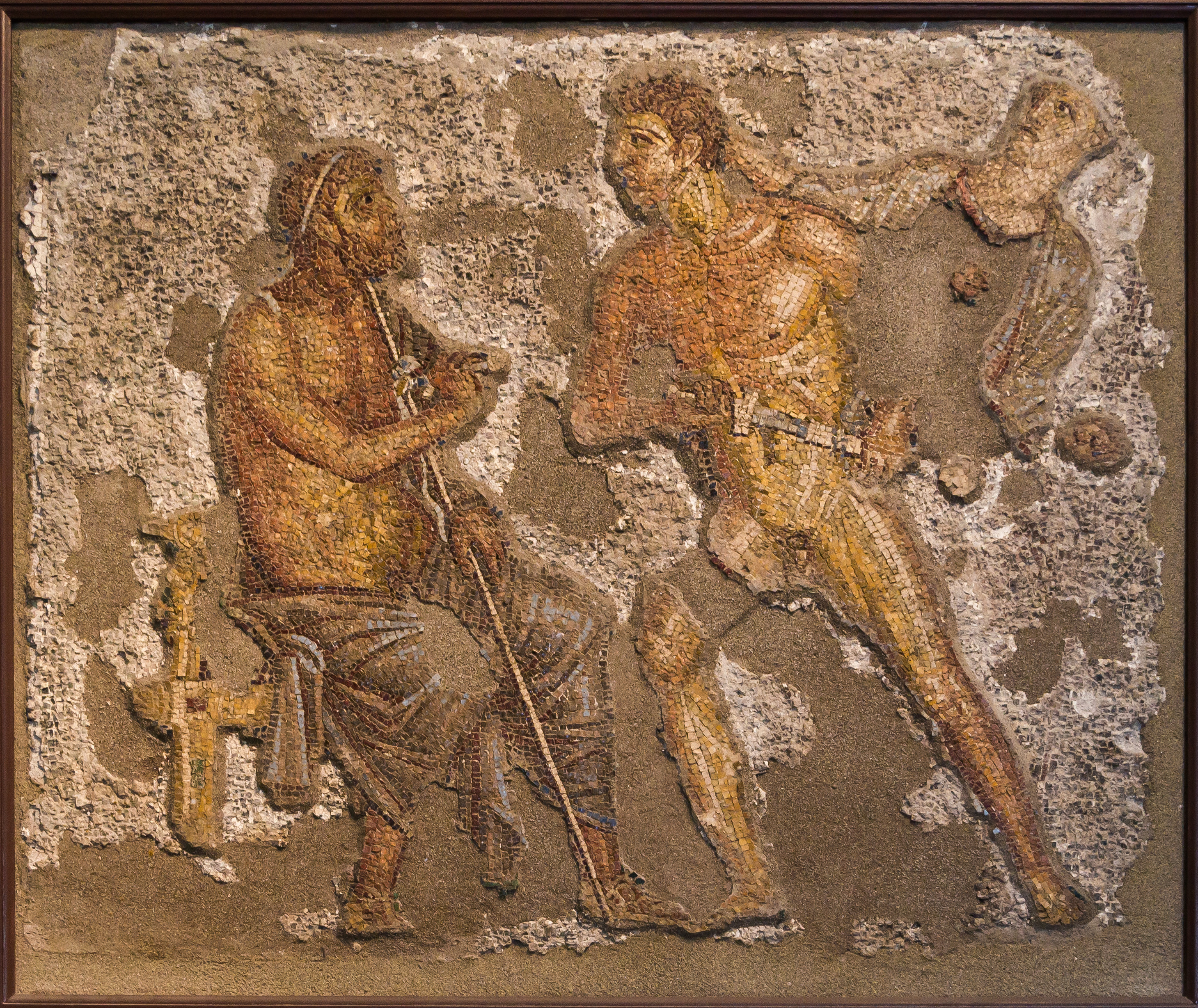 Achilles and Agamemnon, from a fresco of Pompeii, 1st century CE – Wikimedia commons 
